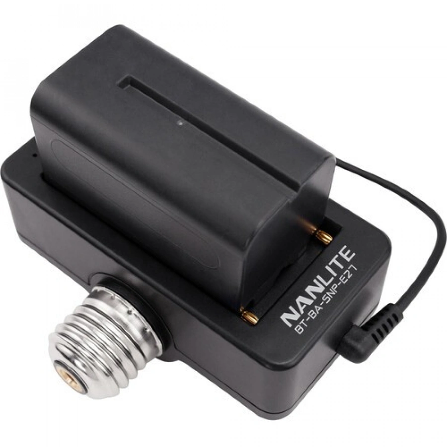 NANLITE NP-F Battery Adapter and Mount for PavoBulb 10C