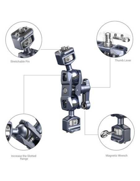 SmallRig Magic Arm with Dual Ball Heads (1/4"-20 Screws)