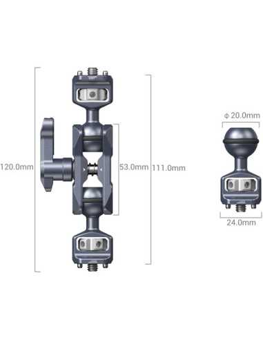 SmallRig Magic Arm with Dual Ball Heads (1/4"-20 Screws)