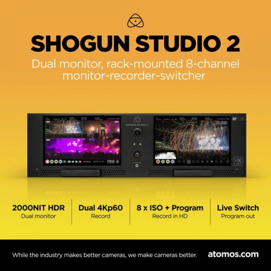 Atomos Shogun Studio II Rackmount 4K Dual Recorder & Monitor (3RU)