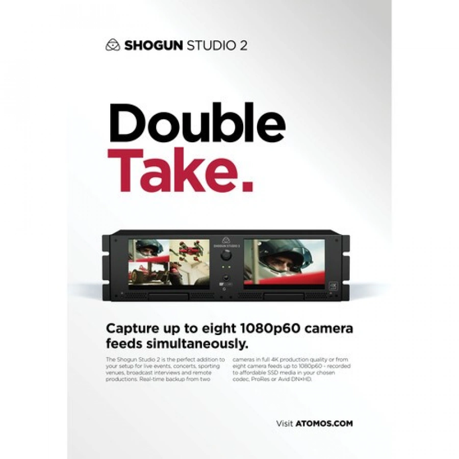 Atomos Shogun Studio II Rackmount 4K Dual Recorder & Monitor (3RU)