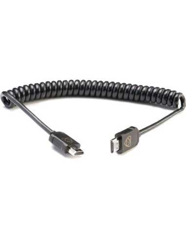 Atomos AtomFLEX HDMI to HDMI Coiled Cable (16” to 32") | Cables & Connectors | CAM TOOLS Middle East | Atomos