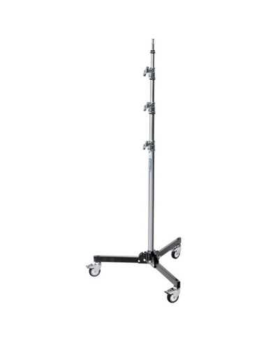 Avenger A5033 Roller 33 Folding Base Stand with Braked Wheels (Chrome/Black, 10.8') | Stands | CAM TOOLS Middle East | Avenger