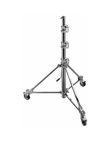 Avenger Strato Safe 43 Stand with Braked Wheels (Chrome-plated,14') | Stands | CAM TOOLS Middle East | Avenger