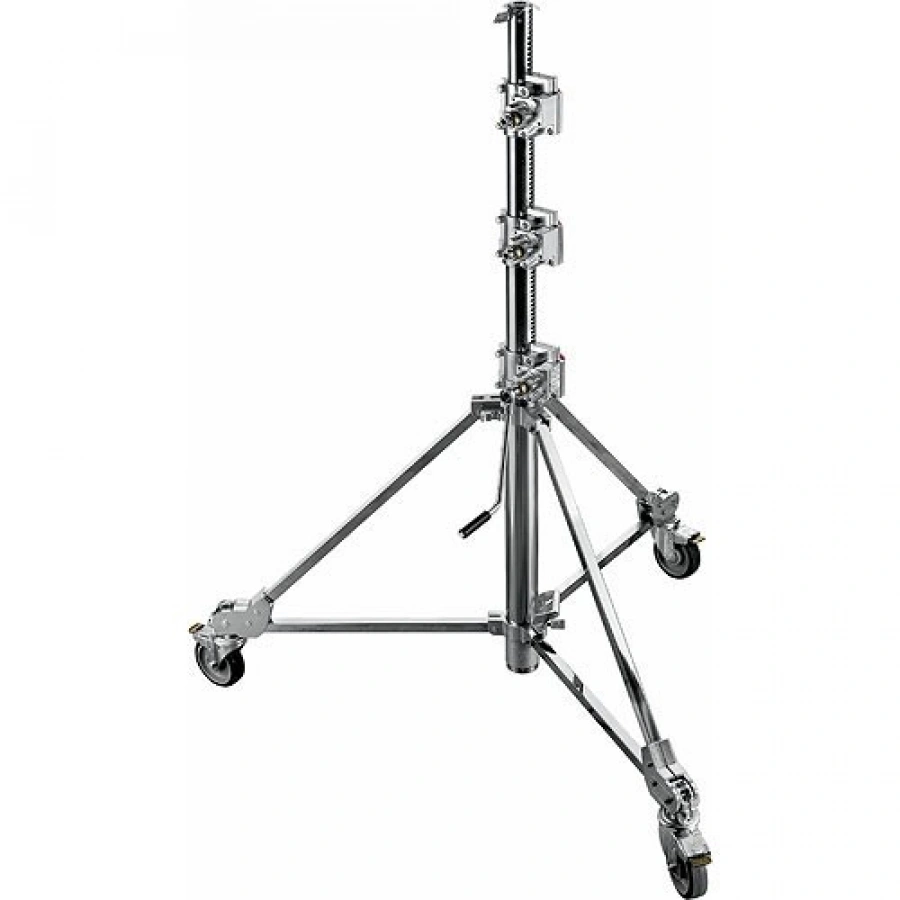 Avenger Strato Safe 43 Stand with Braked Wheels (Chrome-plated,14')