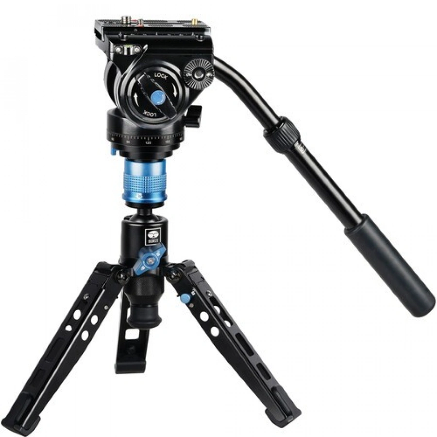 Sirui P-325FL 5-Section Carbon Fiber Monopod with VH-10 Video Head