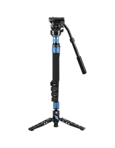 Sirui P-325FS 5-Section Carbon Fiber Monopod with VH-10 Video Head