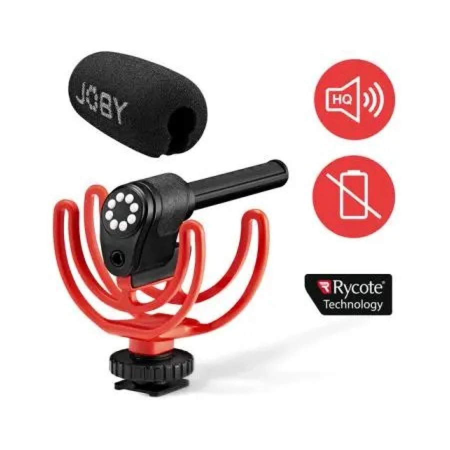 JOBY Wavo On-Camera Vlogging Compact Microphone