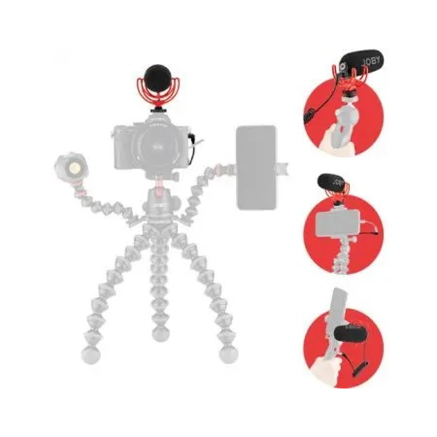 JOBY Wavo On-Camera Vlogging Compact Microphone