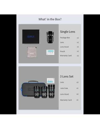 Sirui Sniper 33mm f/1.2 Autofocus Lens (Sony E,) | UAE
