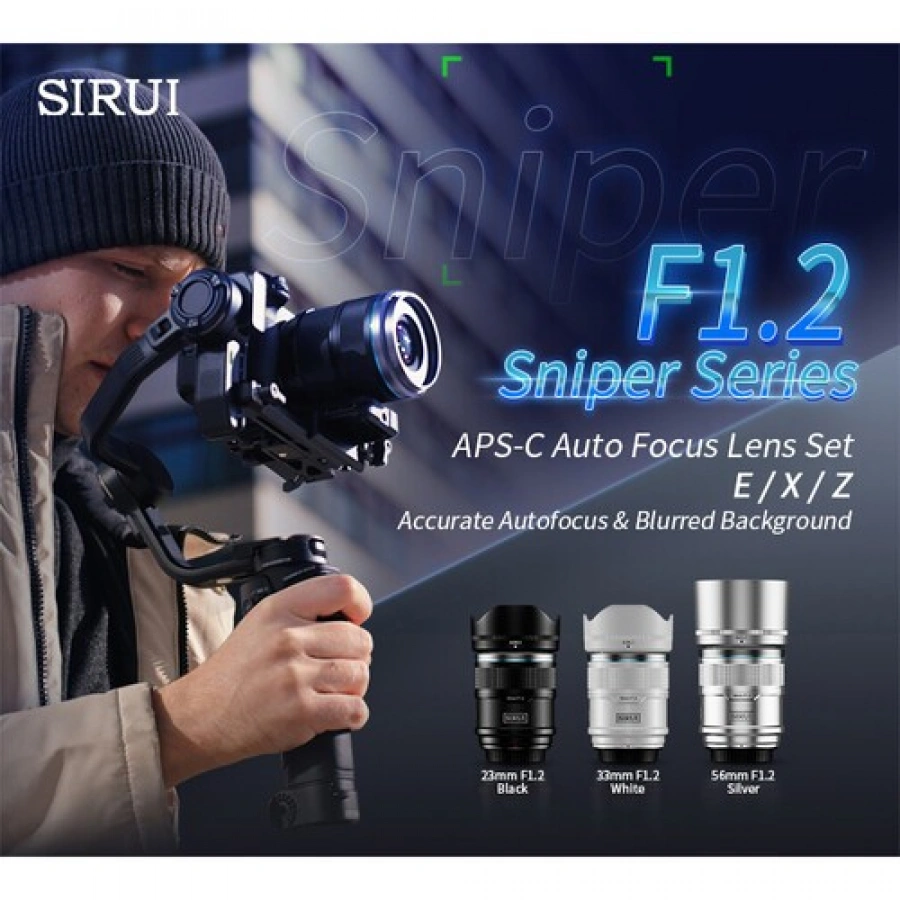 Sirui Sniper 56mm f/1.2 Autofocus Lens (Sony E, Black)