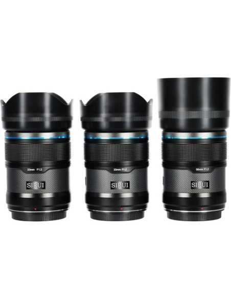 Sirui Sniper f/1.2 Autofocus 3-Lens Kit (Sony E, Black)