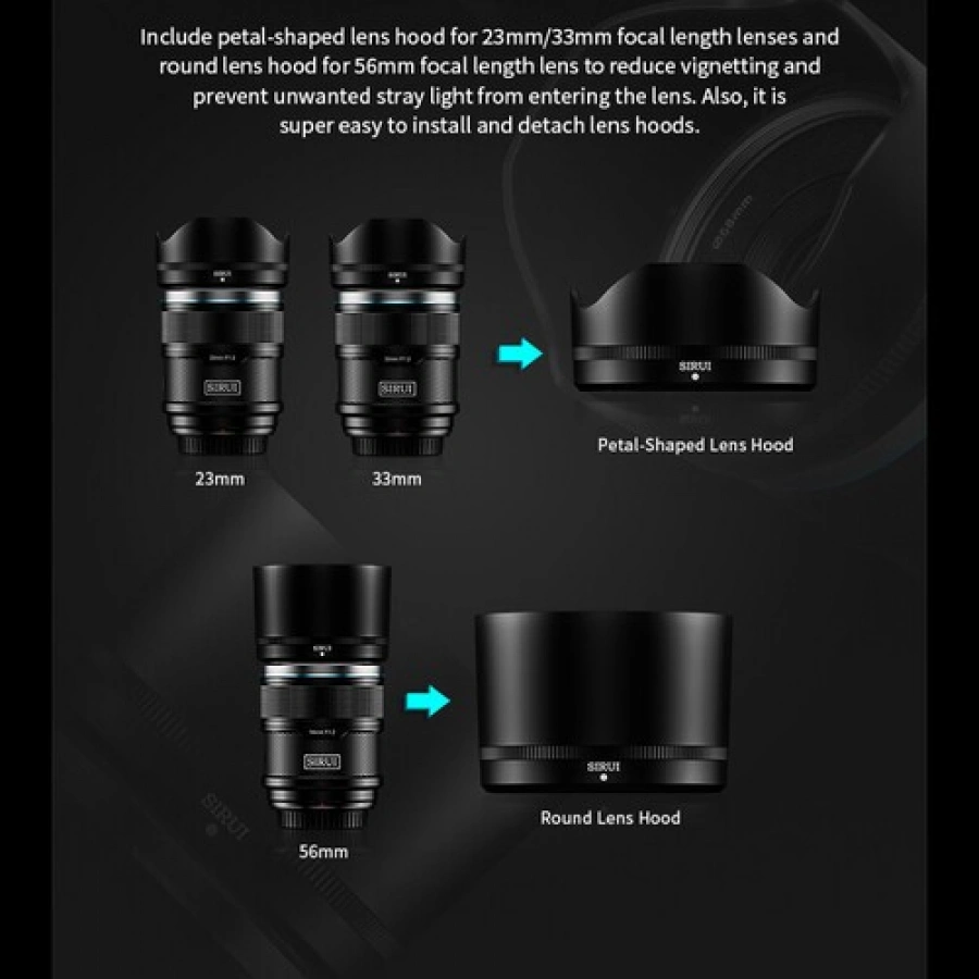 Sirui Sniper f/1.2 Autofocus 3-Lens Kit (Sony E, Black)