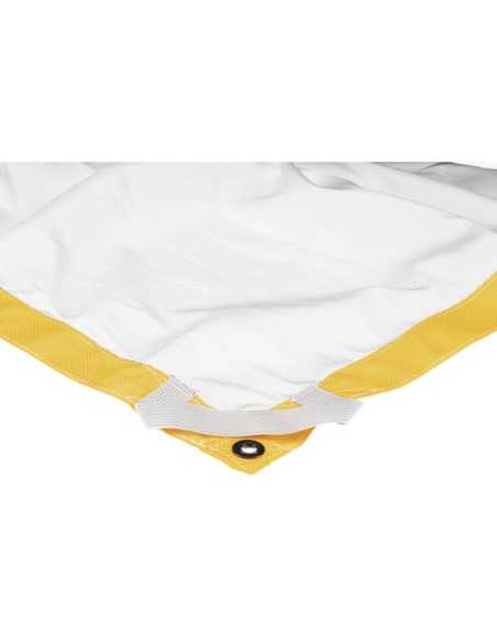 Matthews Butterfly/Overhead Fabric - White Artificial Silk