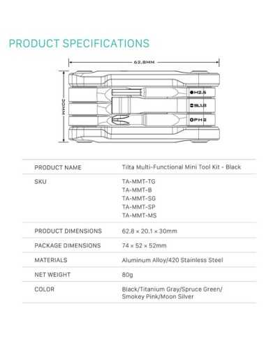 Tilta Multi-Functional Tool Kit - Compact Camera Tool %separator% %shop-name%