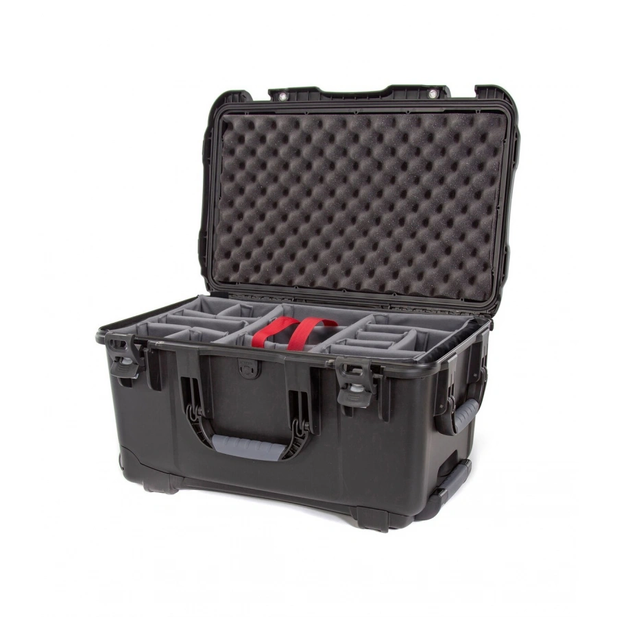 NANUK 938 HARD WHEELED CASE WITH DIVIDER SET (BLACK)