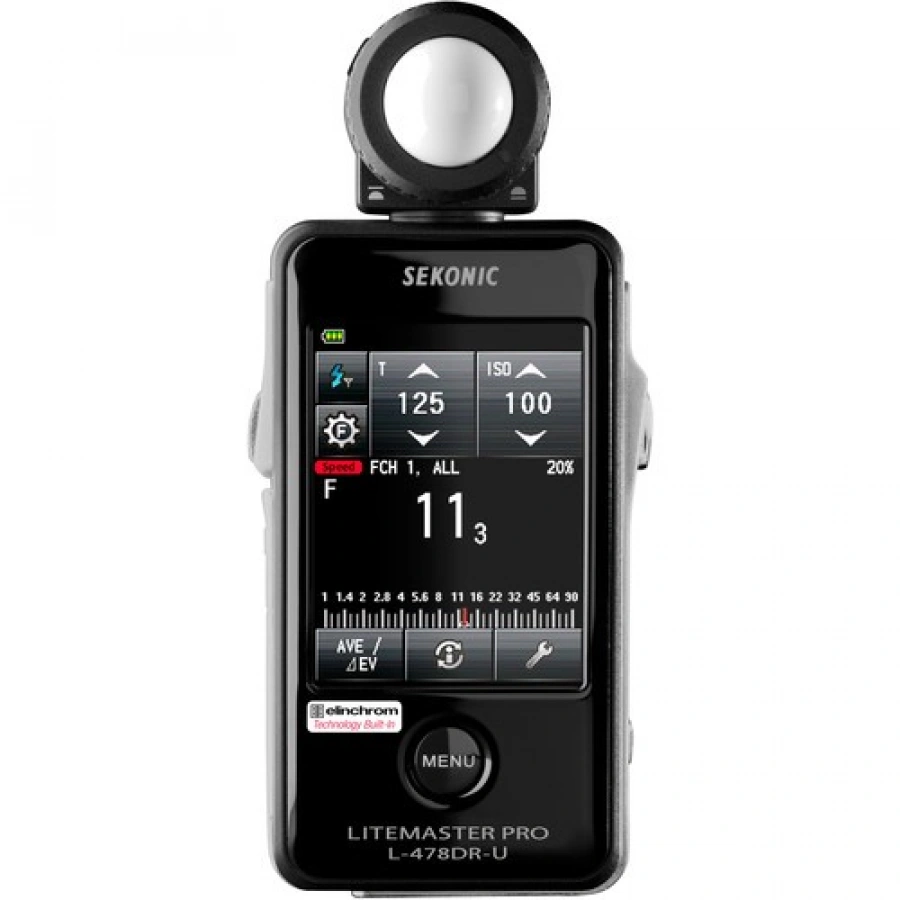 Sekonic L-478DR-U-EL Light Meter for Elinchrom EL Skyport System