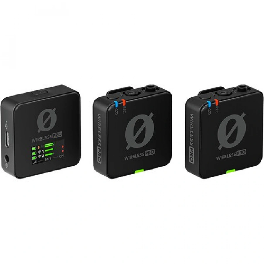 RODE Wireless PRO 2-Person Clip-On Wireless Microphone System/Recorder with Lavaliers (2.4 GHz) %separator% %shop-name%
