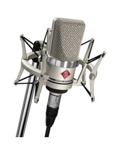 Neumann TLM 102 Studio Set Large-Diaphragm Cardioid Condenser Microphone with Shockmount (Nickel)