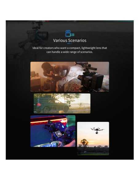 Sirui Saturn T2.9 1.6x Carbon Fiber Full-Frame Anamorphic 3-Lens Set (Sony E, Neutral Flare)