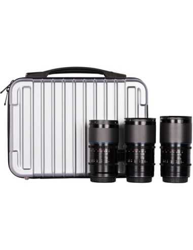 Sirui Saturn T2.9 1.6x Carbon Fiber Full-Frame Anamorphic 3-Lens Set (Sony E, Blue Flare)