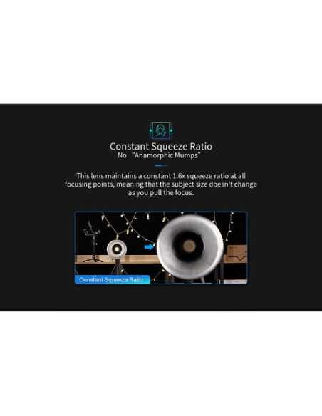 Sirui Saturn T2.9 1.6x Carbon Fiber Full-Frame Anamorphic 3-Lens Set (Sony E, Blue Flare)