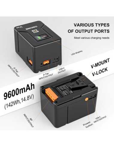 ZGCINE V160 142Wh V-Mount Battery (9600mAh)