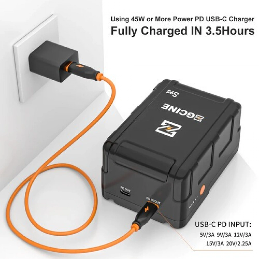 ZGCINE S95 98.68Wh V-Mount Battery (6600mAh) %separator% %shop-name%