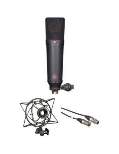 Neumann U 87 Ai MT Large-Diaphragm Multipattern Condenser Microphone Kit with Shockmount and Cable (Black)