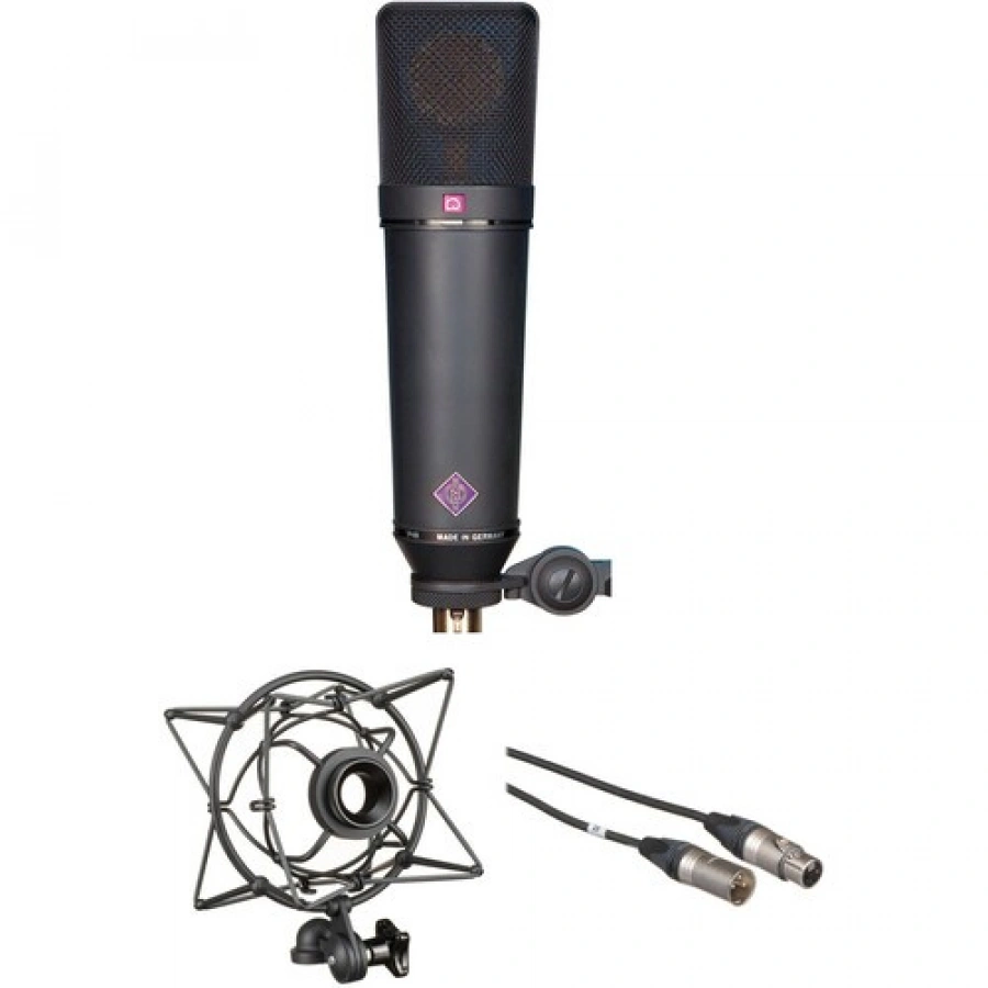 Neumann U 87 Ai MT Large-Diaphragm Multipattern Condenser Microphone Kit with Shockmount and Cable