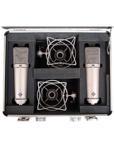 Neumann U 87 Ai Large-Diaphragm Multipattern Condenser Microphone (Stereo Set, Nickel)
