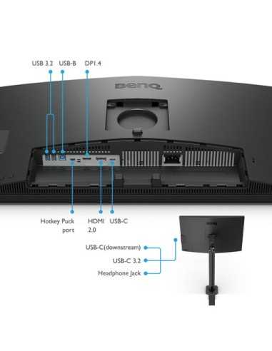 BenQ PD2706UA 27" 4K Creative Monitor (Dark Gray)