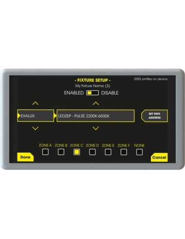 Exalux Control Touch Studio HMI 5'' Wall-Mount Touch Controller & Control Hub
