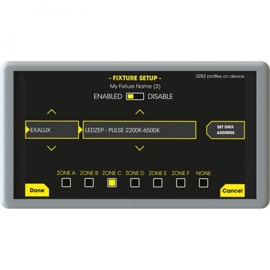 Exalux Control Touch Studio HMI 5'' Wall-Mount Touch Controller & Control Hub