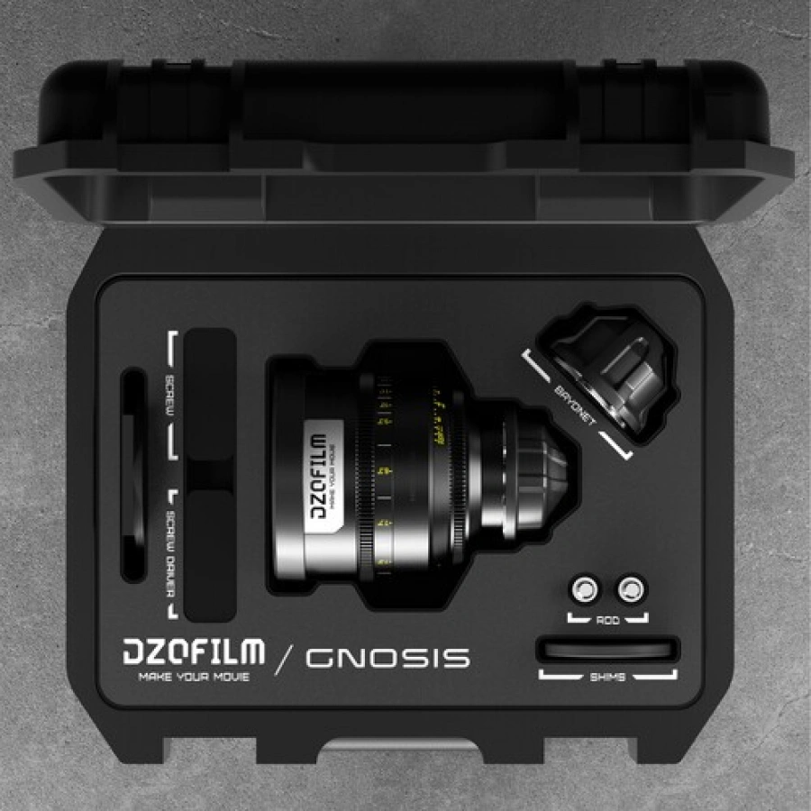 DZOFilm 65mm T2.8 Gnosis Macro Prime Lens (LPL with PL & EF Mounts, Feet)