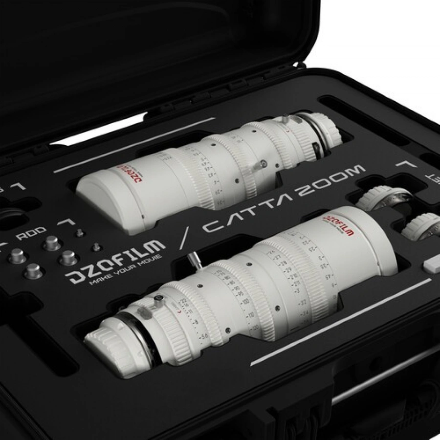 DZOFilm Catta FF 18-35/35-80mm T2.9 Cine 2-Lens Bundle (Sony E, White)