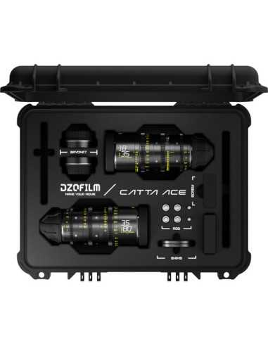 DZOFilm Catta Ace FF 18-35/35-80mm T2.9 Cine 2-Lens Bundle (PL/EF, Black) | Cine Lenses | CAM TOOLS Middle East | DZOFILM