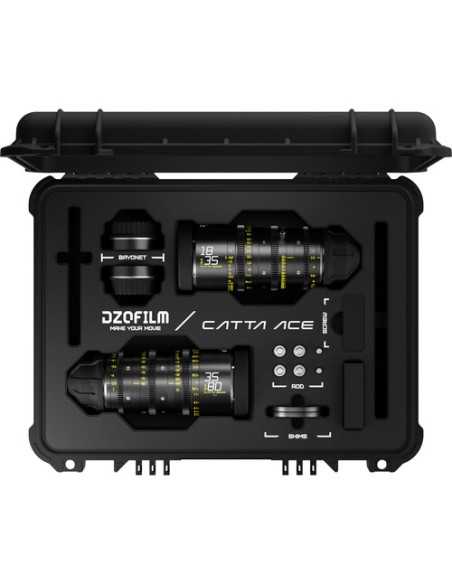 DZOFilm Catta Ace FF 18-35/35-80mm T2.9 Cine 2-Lens Bundle (PL/EF, Black)