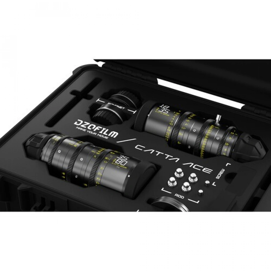 DZOFilm Catta Ace FF 18-35/35-80mm T2.9 Cine 2-Lens Bundle (PL/EF, Black)