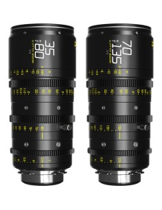 DZOFilm Catta Ace FF 35-80 & 70-135mm T2.9 Zoom Lens Bundle (PL/EF, Black)