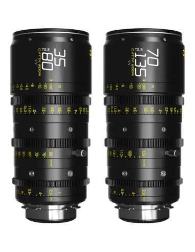 DZOFilm Catta Ace FF 35-80 & 70-135mm T2.9 Zoom Lens Bundle (PL/EF, Black) | Cine Lenses | CAM TOOLS Middle East | DZOFILM