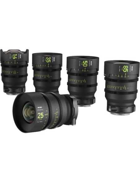 NiSi ATHENA Prime T2.4/1.9 Full-Frame 5-Lens Kit (RF Mount)