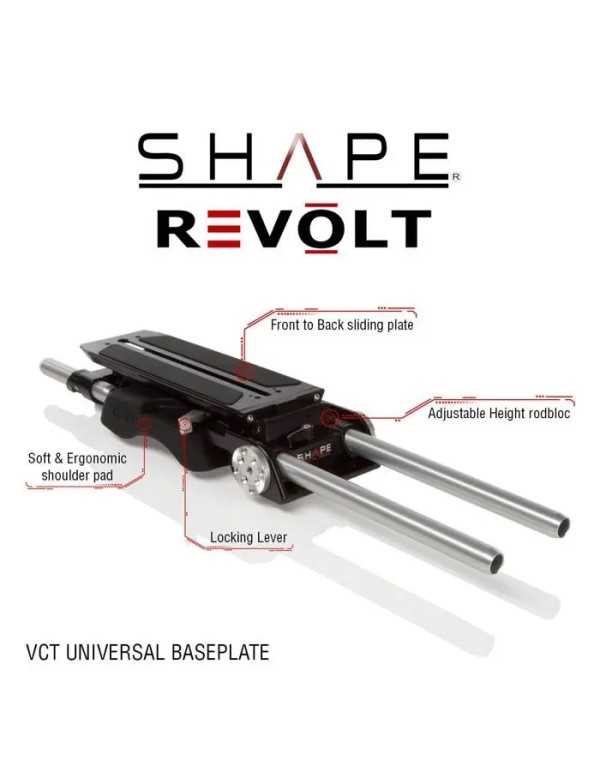 SHAPE BP12 REVOLT VCT Universal Baseplate with Telescopic Handles