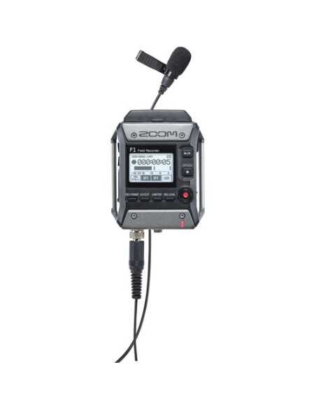 Zoom F1-LP 2-Input / 2-Track Portable Field Recorder with Lavalier Microphone