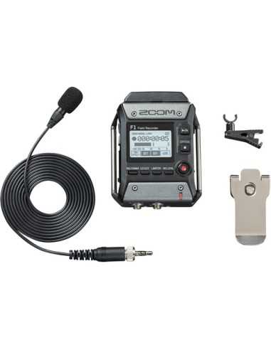 Zoom F1-LP 2-Input / 2-Track Portable Field Recorder with Lavalier Microphone