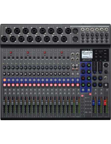 Zoom LiveTrak L-20 - 20-Input Digital Mixer & Multitrack Recorder