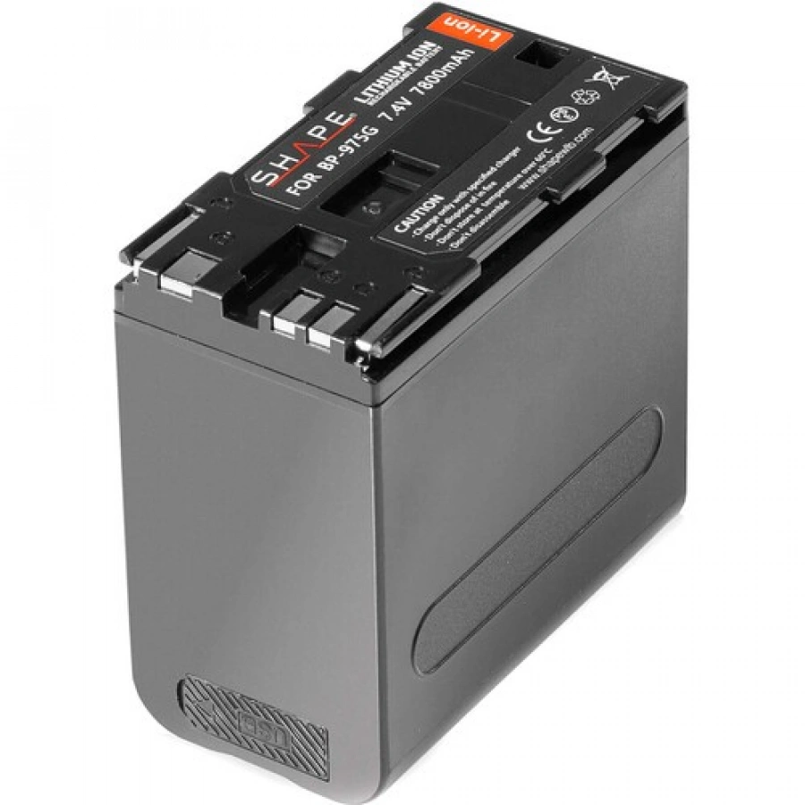 SHAPE Dual BP-975 7.4V Battery Kit with LCD Charger for Canon & RED KOMODO
