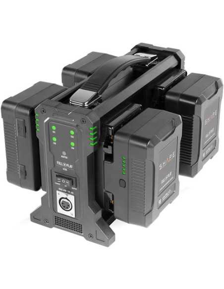 SHAPE FULL PLAY Intelligent 4-Bay Gold Mount Battery Charger