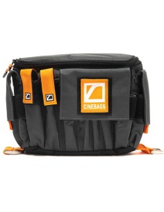 CineBags CB07 AC Pouch XL (Gray with Orange Webbing)