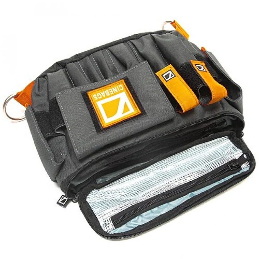 CineBags CB07 AC Pouch XL (Gray with Orange Webbing)